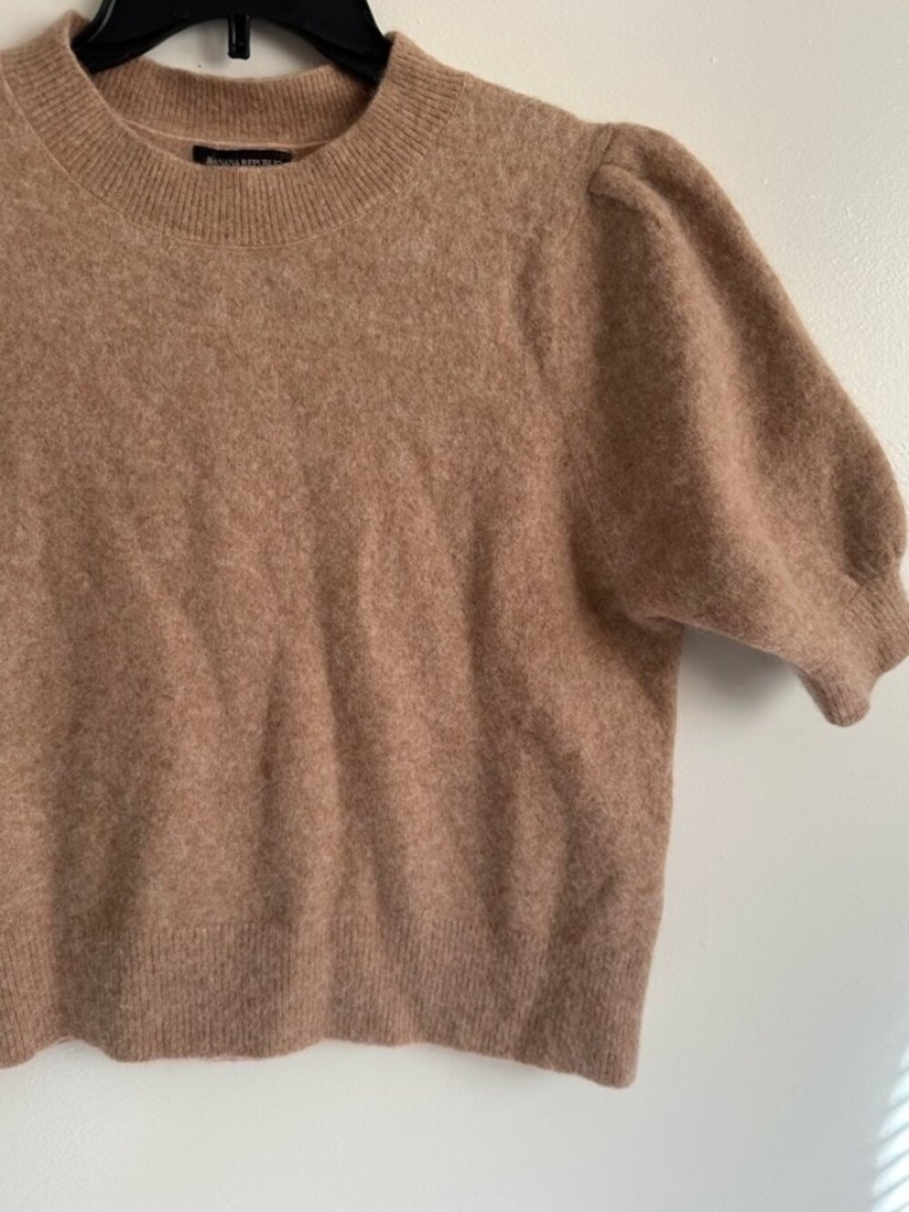 Crew Neck Sweater Wool Alpaca And Polyester - Picture 2 of 2